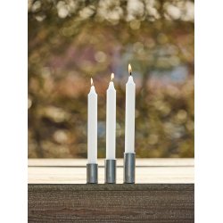 Ljuslyktset med 3 st/3 storlekar med magnet Galv-look