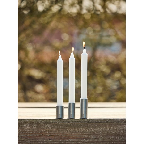 Ljuslyktset med 3 st/3 storlekar med magnet Galv-look