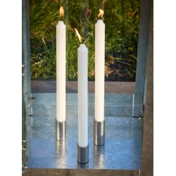 Ljuslyktset med 3 st/3 storlekar med magnet Galv-look