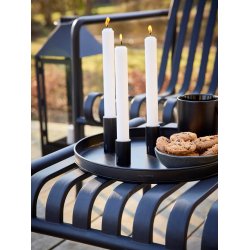 Ljusstakesset med 3 st / 3 storlekar med magnet  Svart