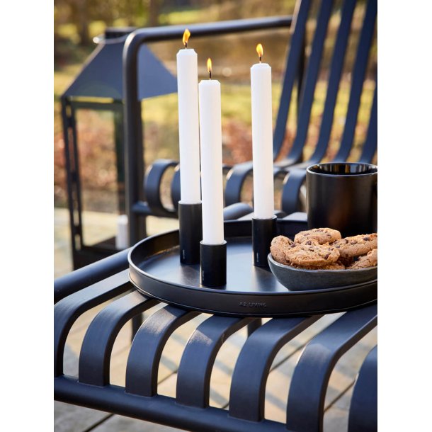 Ljusstakesset med 3 st / 3 storlekar med magnet  Svart