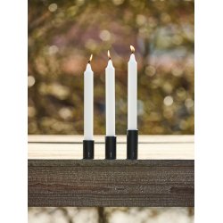 Ljusstakesset med 3 st / 3 storlekar med magnet  Svart