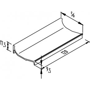 FODERBORD 225 120 CM LANG