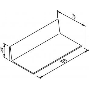 FODERBORD 230/70 120 CM LANG