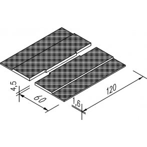 FLISEMAT 120X60 CM TIL 3in1 AUTOMAT 2 STK. PR. AUTOMAT
