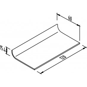 FODERBORD 220-F 120 CM LANG
