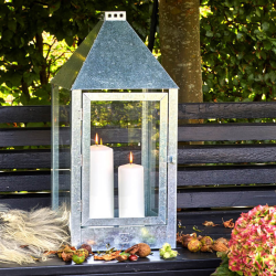 A2 Living lanterne mega galvaniseret hjde 70 cm udendrs 
