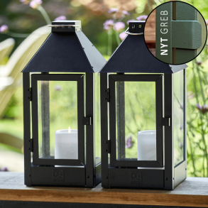  A2 Living lanterne midi sort hjde 42,5 cm udendrs 