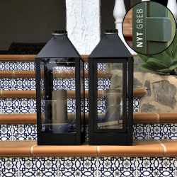 A2 Living lanterne maxi sort hjde 60 cm udendrs 