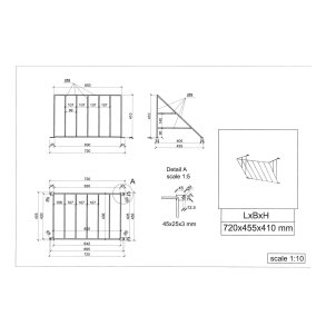 Halm/Hhk 720x455x410mm