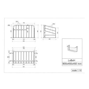 Halm/H�h�k 800x450x450 mm