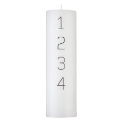 Adventslys m. Guld, Slv eller rd tal