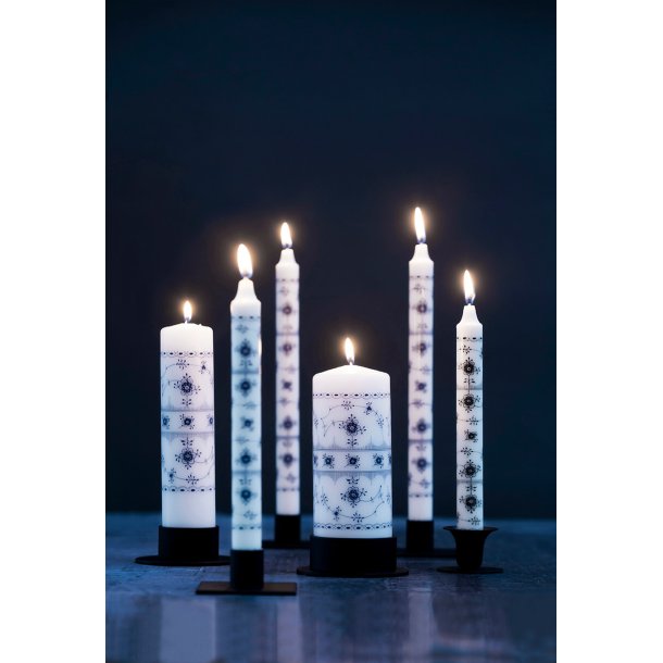 Blockljus 7X18 Cm. Bl Flyr, Svart