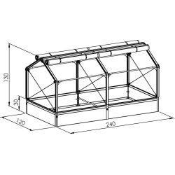 GrowCamp Greenhouse 2,8 m2 - PVC