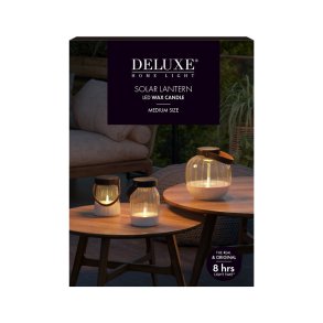 Glas Lanterne LED 17 cm