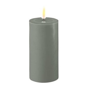 Deluxe Homeart Salvie grn LED Bloklys 5x10cm