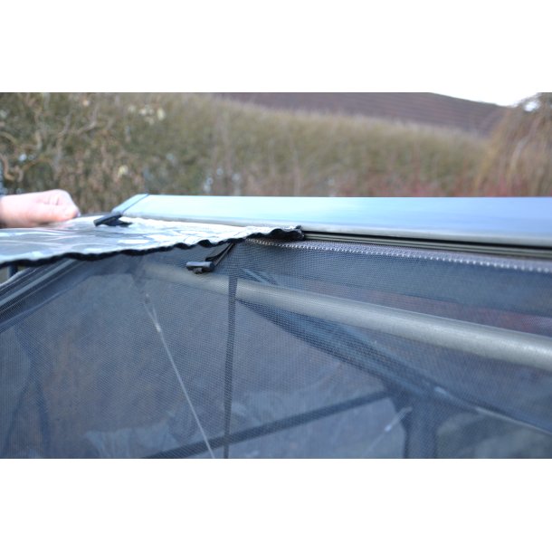 Cover in plastic wrap with bored/cord 