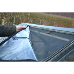 Keder med velcro til fastholdelse af plastfolie (uden insektnet)