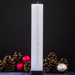 Kalenderljus Monoline M. Svarta Siffror