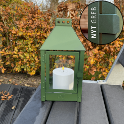 Olivgrn Lykta M. Utomhus Led-Ljus