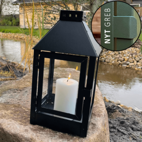 A2 Living sort lanterne mini. Kunstindustrien stearinlys