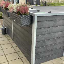 Triple (3) skraldespandsskjuler classic - ben