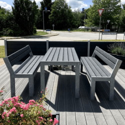 Opal Bord bnkest med rygln