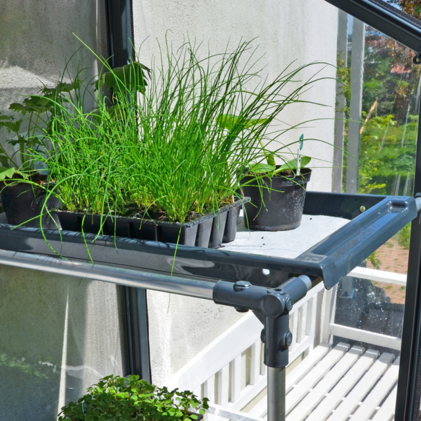 Lille plantebakke med vandingsriller