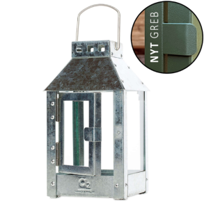 A2 Living lanterne micro galvaniseret hjde 25 cm udendrs 