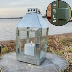 Galv. Lantern M. Utomhus Led-Ljus