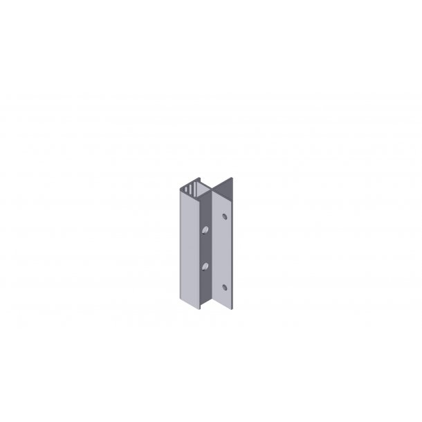 2. sortering - Hjørnestolpe i aluminium til højbed TRÆ/15 cm
