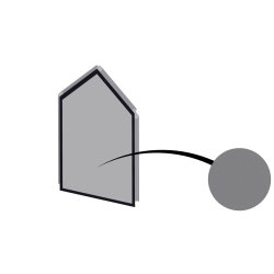 Gavl i insektnet til tunnel hjbed