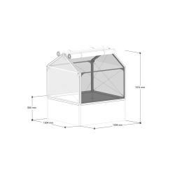 GrowCamp Greenhouse 1,2 m2 BASIC AIR - PVC 