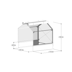 Extension to GrowCamp - PVC 30x120x120 cm