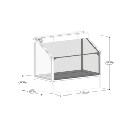 GrowCamp Mini Drivhus 0,7 m2 LAV vgbed - PVC