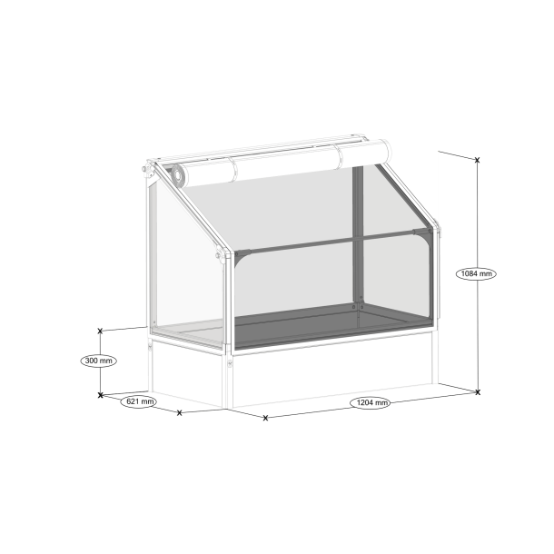 GrowCamp Mini Drivhus 0,7 m2 LAV vgbed - PVC