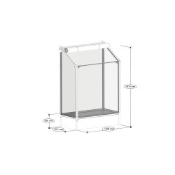 GrowCamp Mini Drivhus 0,7 m2 HJ vgbed - PVC