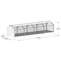 GrowCamp Greenhouse  5,7 m2- PVC