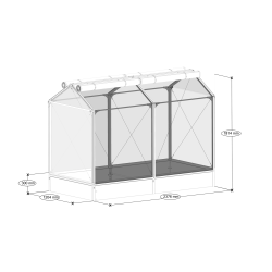 GrowCamp Greenhouse 2,8 m2 HIGH - PVC