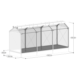 GrowCamp Greenhouse 4,3 m2 HIGH - PVC