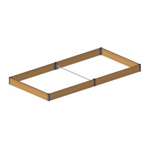 Raised bed in Siberian larch 15x120x240 cm