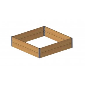 Raised bed in Siberian larch 30x120x120 cm