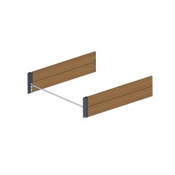 Forlngerbed i sibirisk lrk 30x120x120 cm