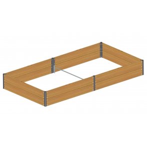 Raised bed in Siberian larch 30x120x240 cm