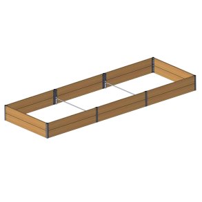 Raised bed in Siberian larch 30x120x360 cm