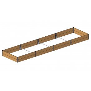 Raised bed in Siberian larch 30x120x480 cm