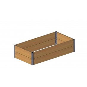 Raised bed in Siberian larch 30x62x120 cm