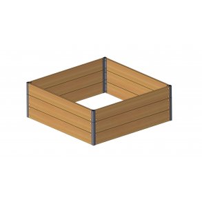 Hjbed i sibirisk lrk 45x120x120 cm