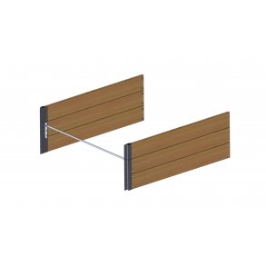 Forlngerbed i sibirisk lrk 45x120x120 cm