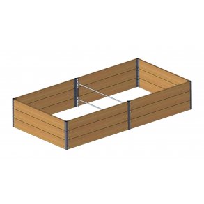 Hjbed i sibirisk lrk 45x120x240 cm